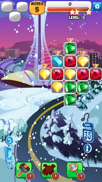 Shiny Jewels - New Match 3 puzzle game screenshot 2