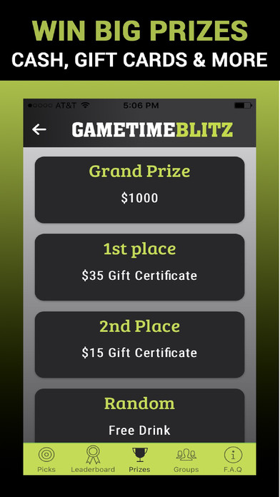 Gametime Blitz: Pick'em Game screenshot 2