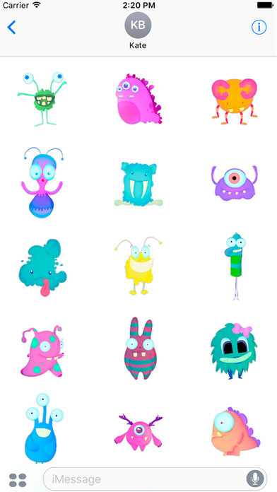 My Monster Animal Stickers screenshot 2