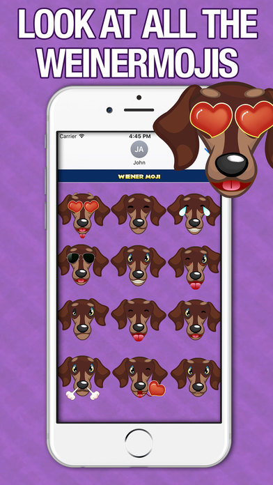 WeinerMoji - Dachshund Emoji & Stickers! screenshot 4