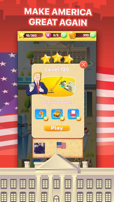 Donald's Domination - Build your Empire in Match 3 screenshot 4