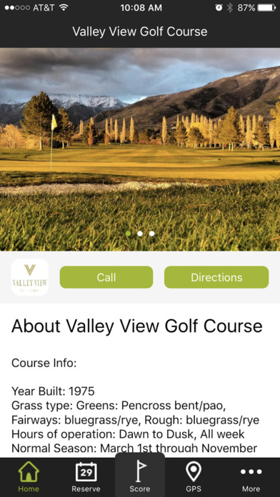 Valley View Golf Course - GPS and Scorecard screenshot 2