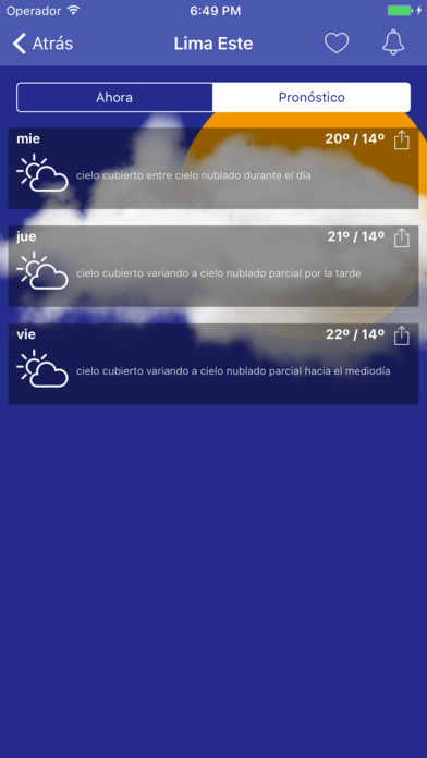 Meteorología Perú screenshot 4