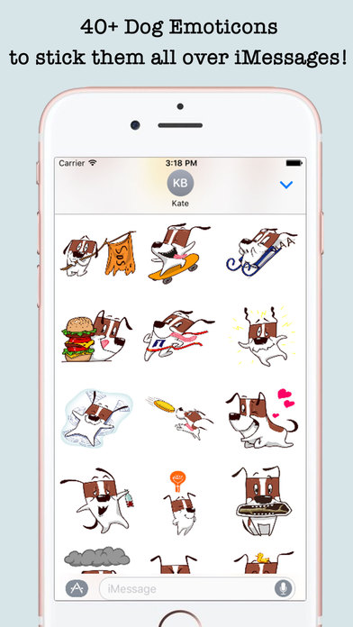 Cute Dog Emojis Stickers For iMessage screenshot 4