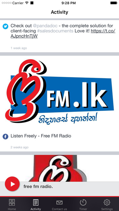 free fm radio. screenshot 2