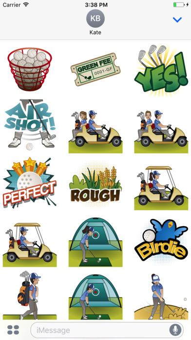 Golfer Emoji screenshot 3