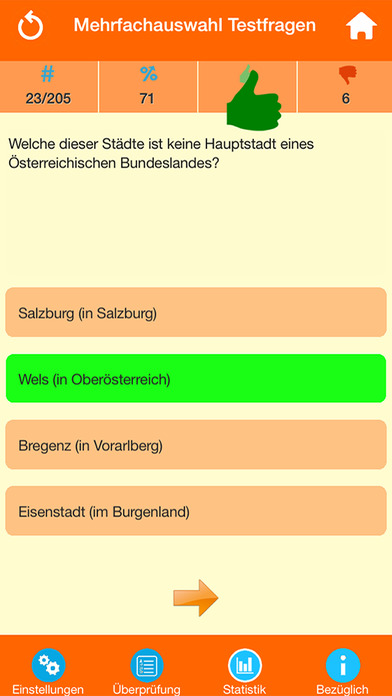 Österreich Wissenstest screenshot 2