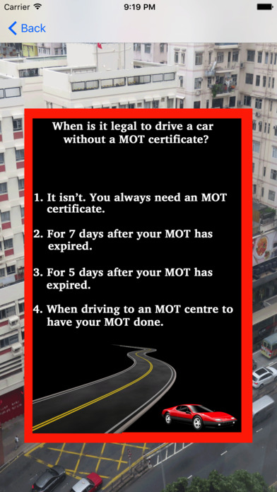 Theory Test For Learner Car Drivers & Road Signs screenshot 4