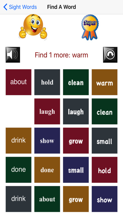 Sight Words: Find A Word screenshot 4