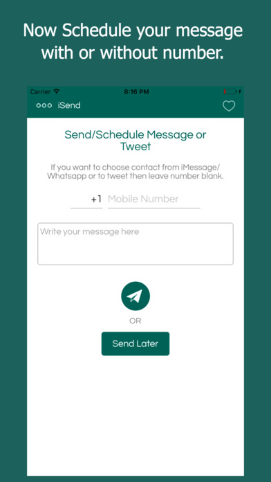 Send/Schedule message screenshot 2