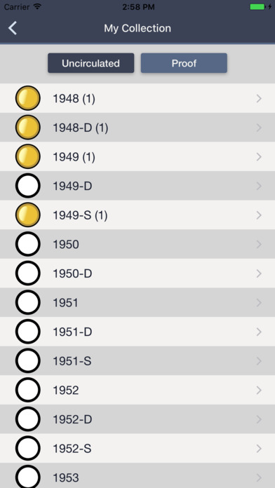 Franklin Half Dollars - Coin Collection Tracker screenshot 4