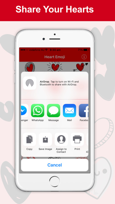 Heart Emoji - Cute Heart Stickers screenshot 4