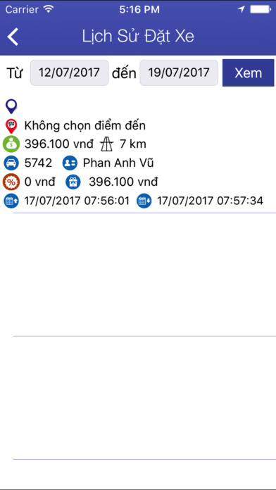 Taxi Vinh screenshot 4