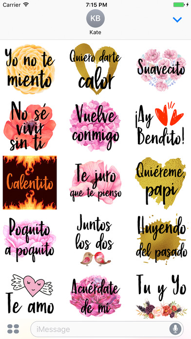 Despacito Spanish Love Stickers screenshot 2