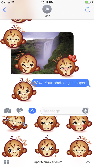 Super Monkey Stickers screenshot 4