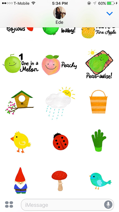 Punny Produce 3 Stickers screenshot 4