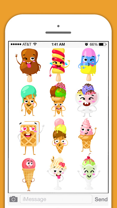 Ice Cream Emoji Stickers! screenshot 2