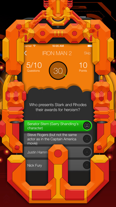 Quiz Up The Iron Hero screenshot 2