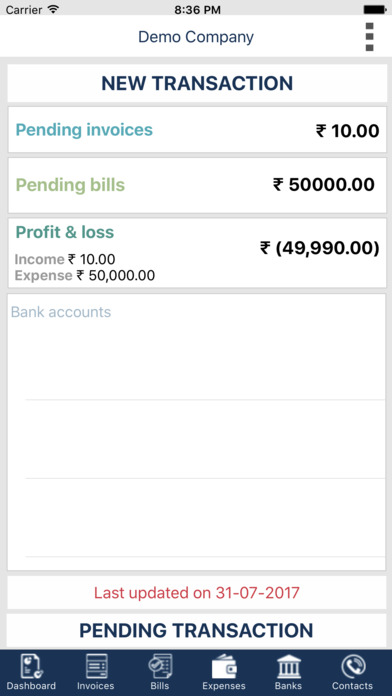 Accountsbook India screenshot 3