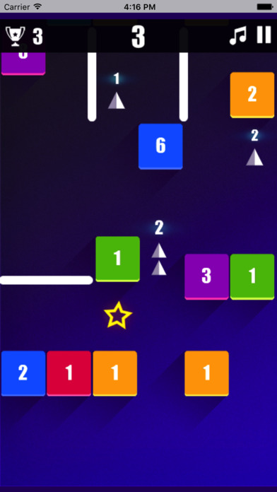 银色三角蛇击砖块 - 画风梦幻单机小游戏 screenshot 2