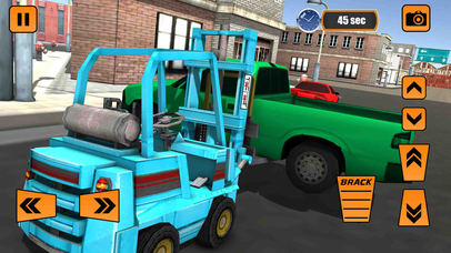 real police car parking forklift simulator screenshot 3
