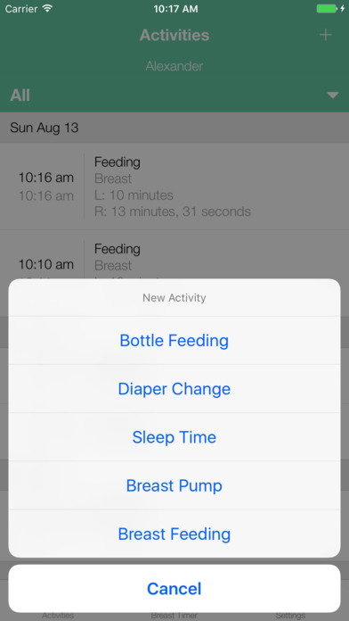 BoobieTime Breast Feeding App screenshot 3
