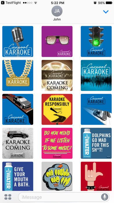 Carpool Karaoke Stickers screenshot 2