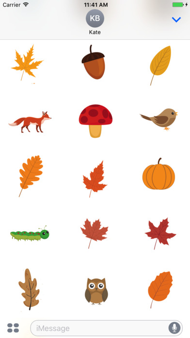 Autumn & Fall stickers & emoji screenshot 2