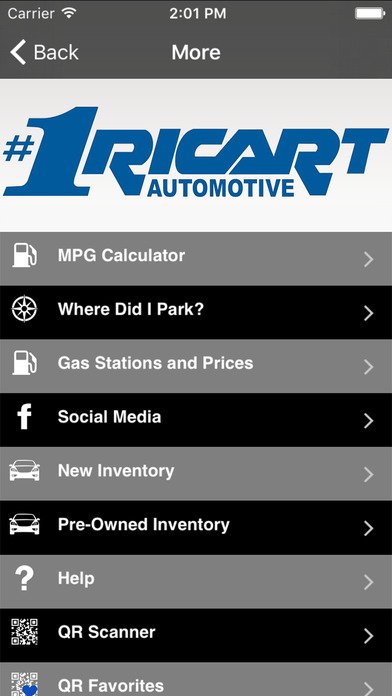 Ricart Automotive Rewards screenshot 2