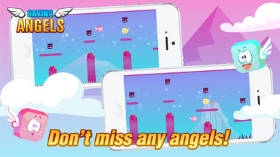Saving Angels: Flappy Block game screenshot 2