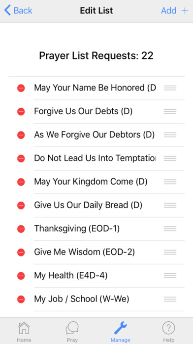 Pray Through - Prayer List App screenshot 4