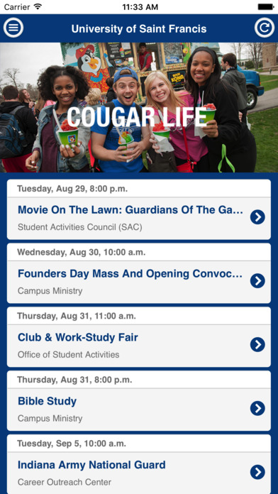 Cougar Events screenshot 2