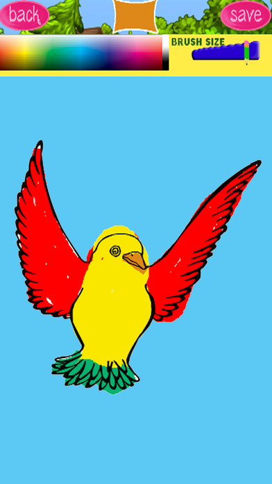 Drawing Games Paint Little Bird Version screenshot 3