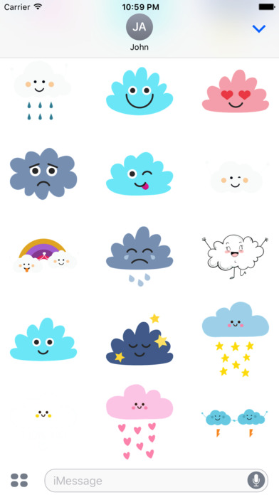 Cloud Cute Stickers screenshot 4