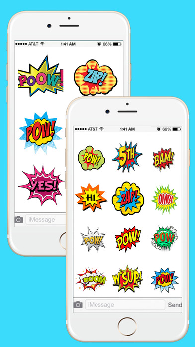 Comic  Stickers Pack-Stickers Pack for iMessage screenshot 2