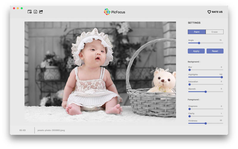 PicFocus for Mac 3.0 破解版 - 图像模糊效果制作工具