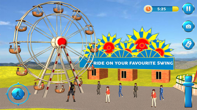Theme Park Fun Swings Ride In Amusement Park screenshot 4