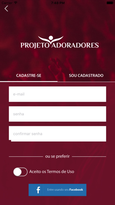 Projeto Adoradores screenshot 2