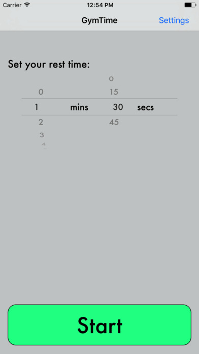 GymTime - Time your rest periods at the gym! screenshot 3
