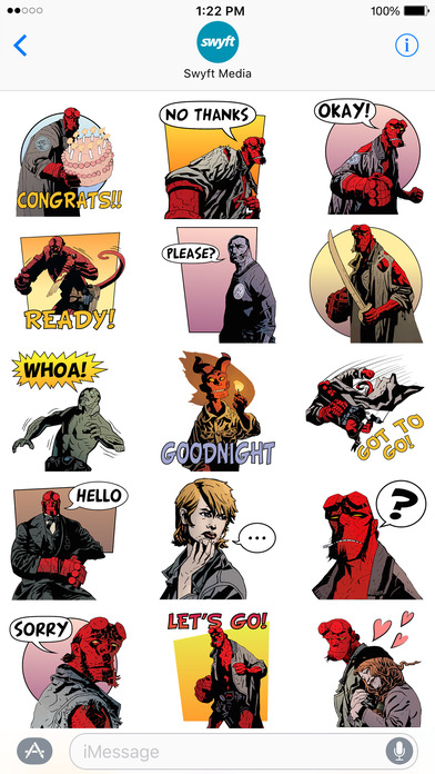 Hellboy Stickers by Dark Horse Comics screenshot 3