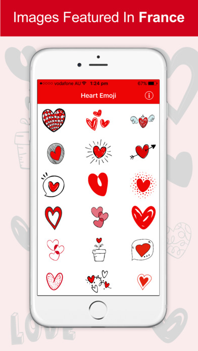 Heart Emoji - Cute Heart Stickers screenshot 2
