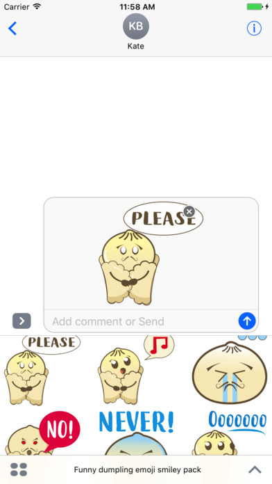 Dumpling emoji & stickers screenshot 2