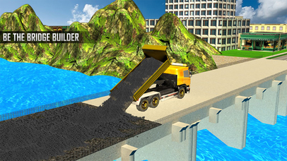 New River Bridge Road Construction Crane Simulator screenshot 3