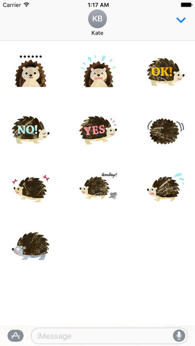 Cute Hedgehog - Hedgmoji Sticker screenshot 3