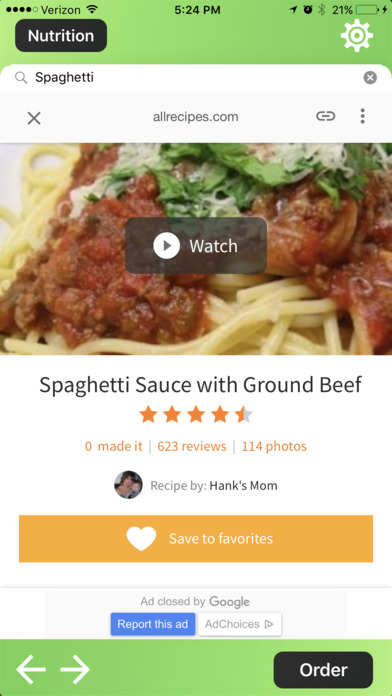 Foogle Food screenshot 2