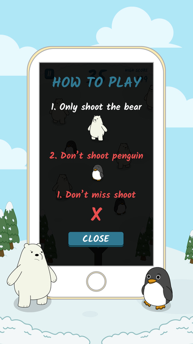 Penguins & Polar Bears - Arcade Shooter Mini game screenshot 3