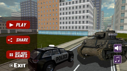 Heavy Tank Shooter vs Police Car Attacker screenshot 2