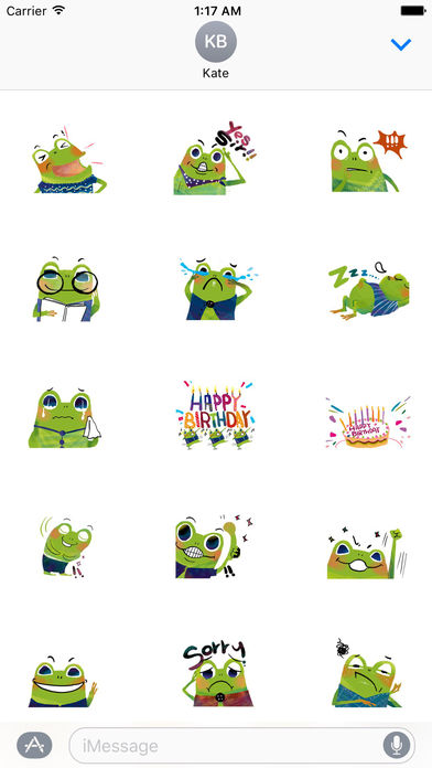 Frog and Love Sticker screenshot 2