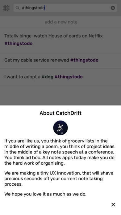 CatchDrift - Notes app screenshot 3