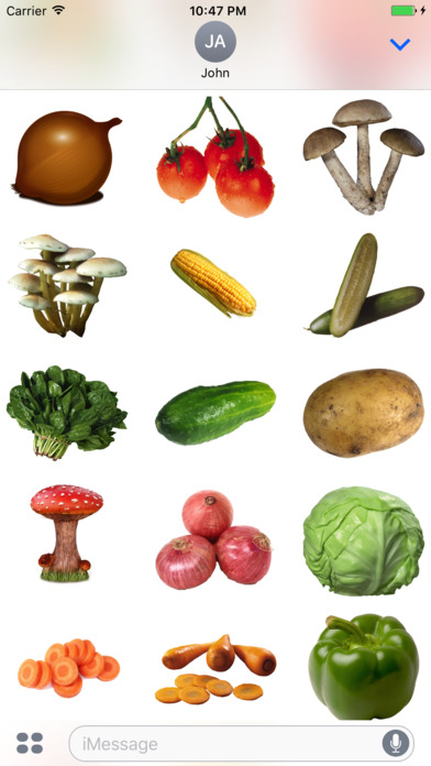 Fun Vegetables Stickers + screenshot 2